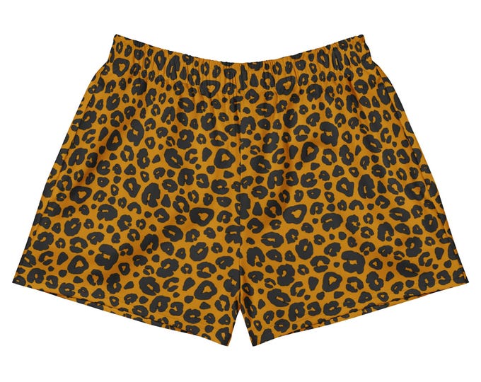 Cheetah Print Athletic Shorts / Swim Shorts