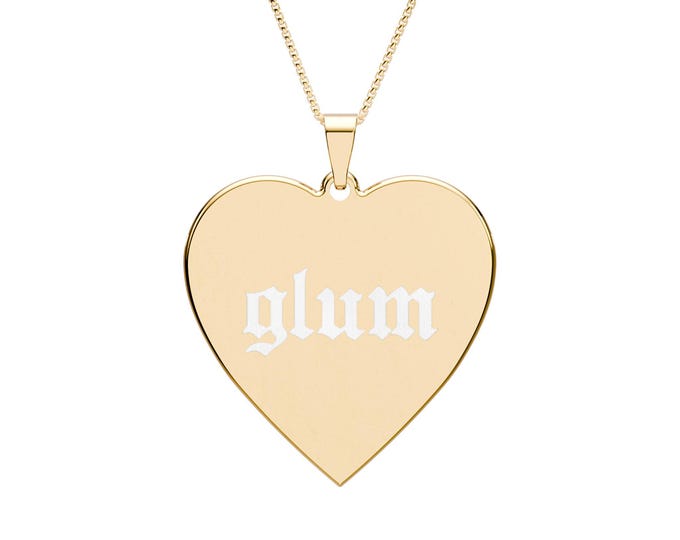 Glum Necklace Engraved