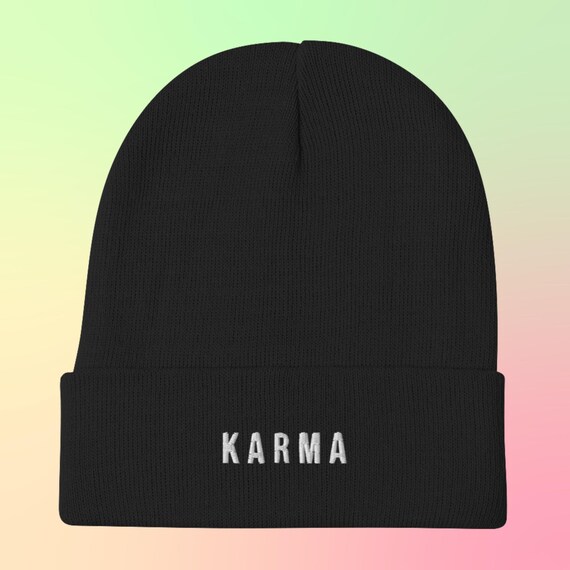 Karma Beanie, Embroidered