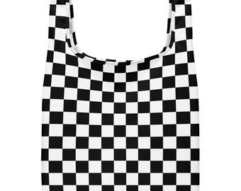 Checkerboard Shopping Bag