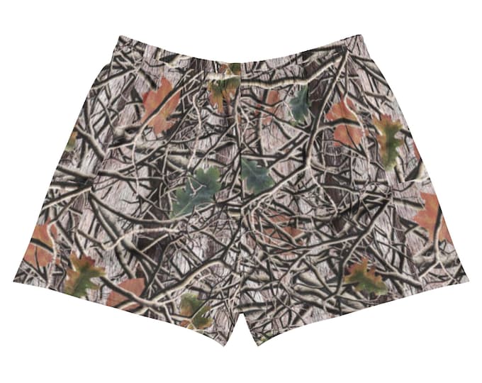 Realistic Camo Athletic Shorts Waterproof Swim Shorts Unisex