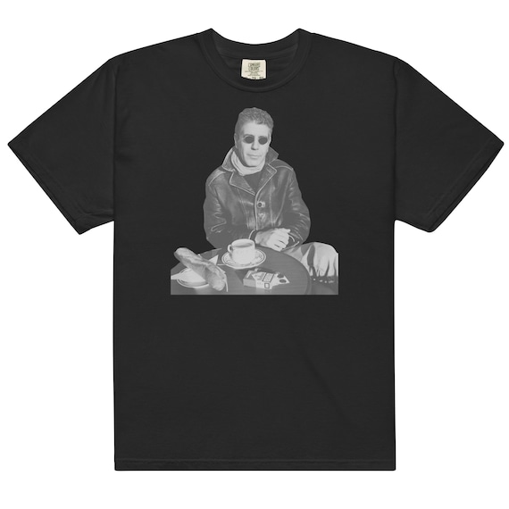 Anthony Bourdain Café Graphic T-Shirt | Vintage Food Travel Tee