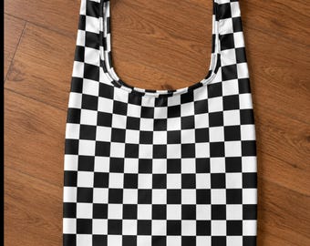 Checkerboard Shopping Bag