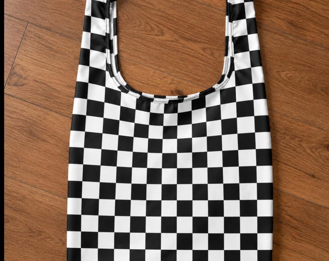 Checkerboard Shopping Bag