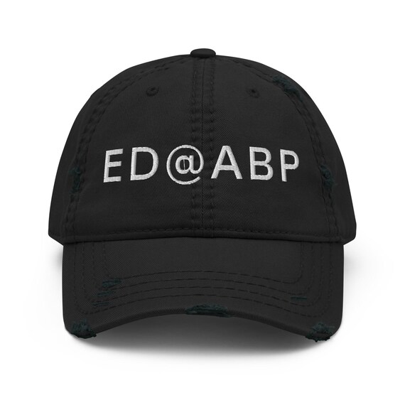 ED@ABP Embroidered Distressed Dad Hat