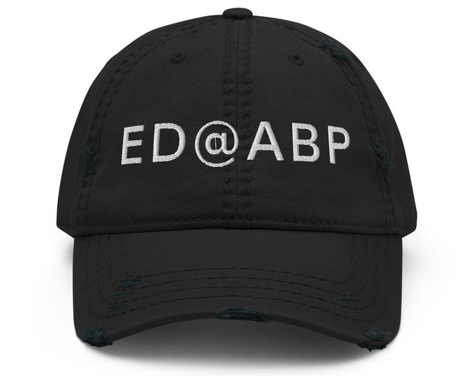ED@ABP Embroidered Distressed Dad Hat