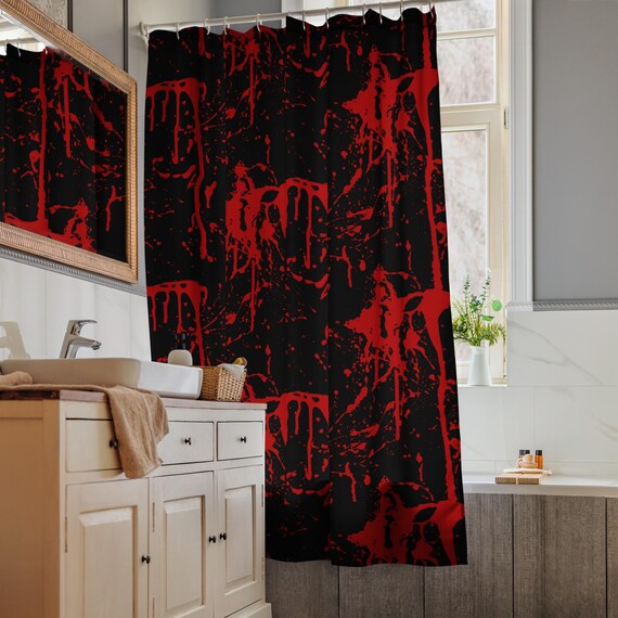 Blood Spatter Shower Curtain