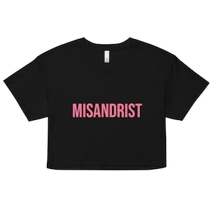 Misandrist Crop Top Y2K Crop Tee Aesthetic