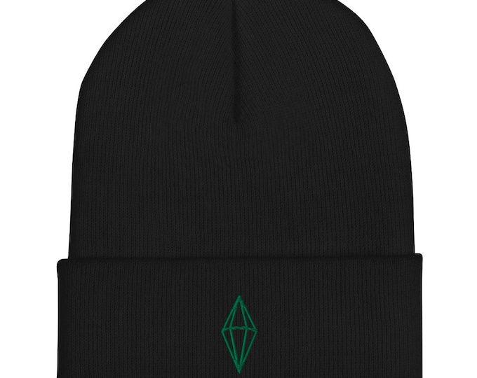 Plumbob Beanie, Embroidered