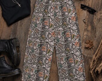 Realistic Camo Wide-Leg Pants