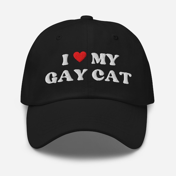 I Love My Gay Cat Dad Hat Embroidered