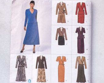 Vogue Patterns 2074 Misses Top and Skirt Uncut Sewing Pattern