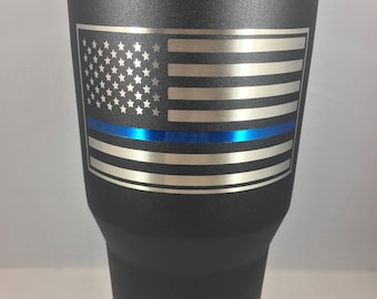 blue line yeti 30 oz tumbler