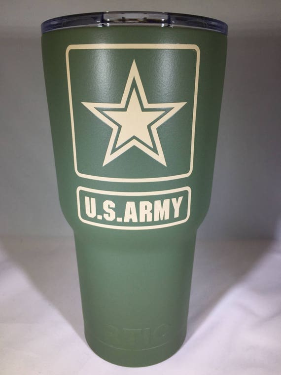 U.S. Army Powder Coated YETI Tumbler US Army YETI Yeti us Etsy