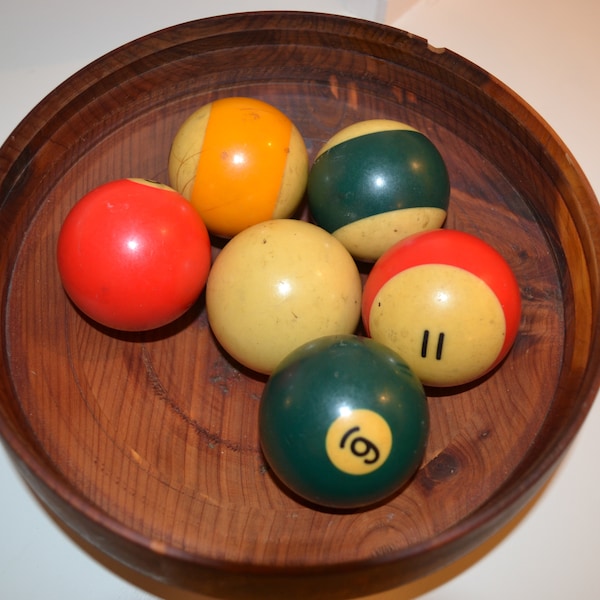 Vintage Pool Balls Etsy