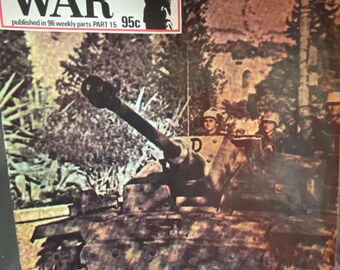 Vintage 1970s "History of the Second World War" Magazine Part 15 - WWII Greece Campaign - Military History Collectible