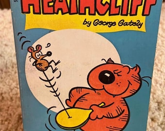 Vintage Heathcliff Comic Books Set of 3, 1980s George Gately Cat Comics, Issues #1 #5 Wanted, Retro Cartoon Collection, Orange Cat Comics