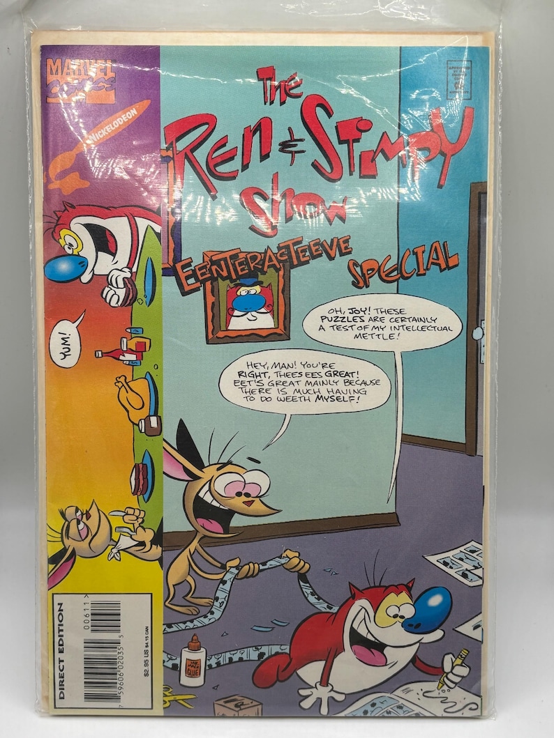 Stimpy Computer Frame Vintage Ren & Stimpy Comic Collection - Two Classic Nickelodeon Issues ...