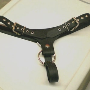 Rubber Harness, 23" - 32" Reinforced Harness BDSM Hand crafted USA