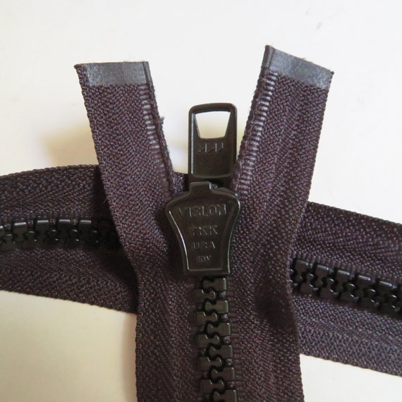 1 Zipper// Pack 580 Black 25\ Vislon Zipper ~ YKK #5 Molded Plastic ~ Separating