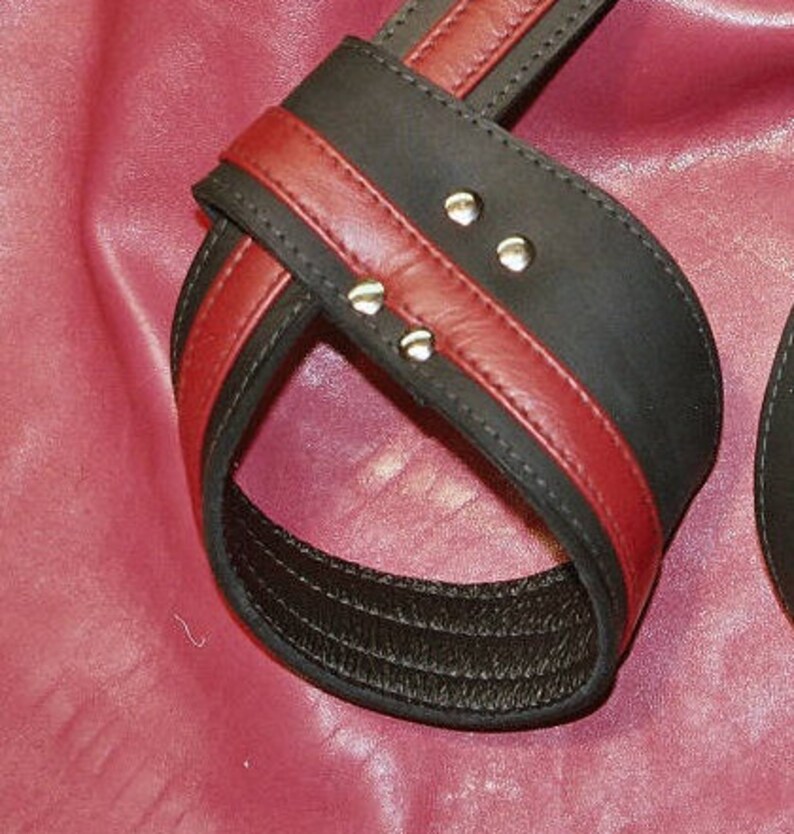 Leather Bondage Cuffs Suspension cuffs BDSM Cuffs Black with | Etsy