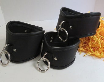 Leather Collar: Posture collar, Goth, Punk, Cosplay, Unisex, Hand crafted USA