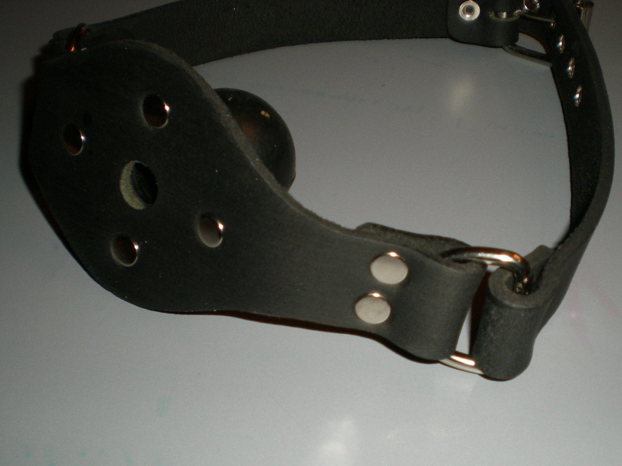 MATURE Gag Breathable Ball Gag Leather & Perforated Rubber MATURE Gag Breathable Ball Gag Leather & Perforated Rubber