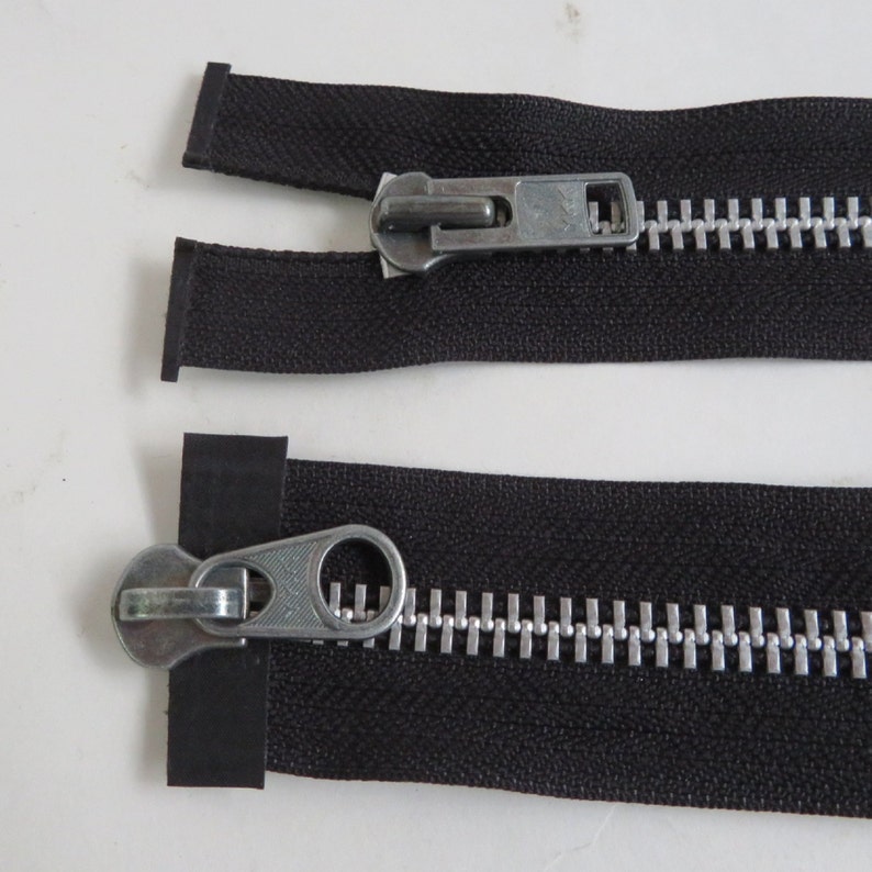 Lot of 3 YKK #4 4mm Heavy Duty Closed-End White Zippers w// Gold Metal Teeth 3.5/"