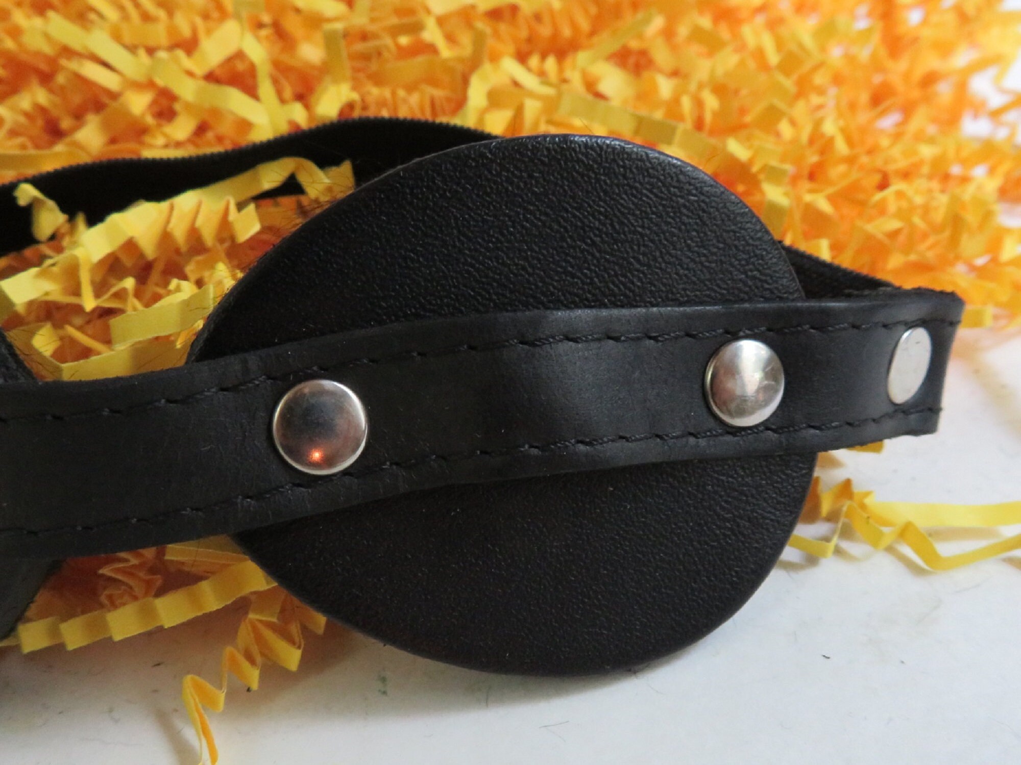 Blindfolds- Plain or Decorated- leather or fur lined,  Hypoallergenic/Contact Friendly (prices vary)