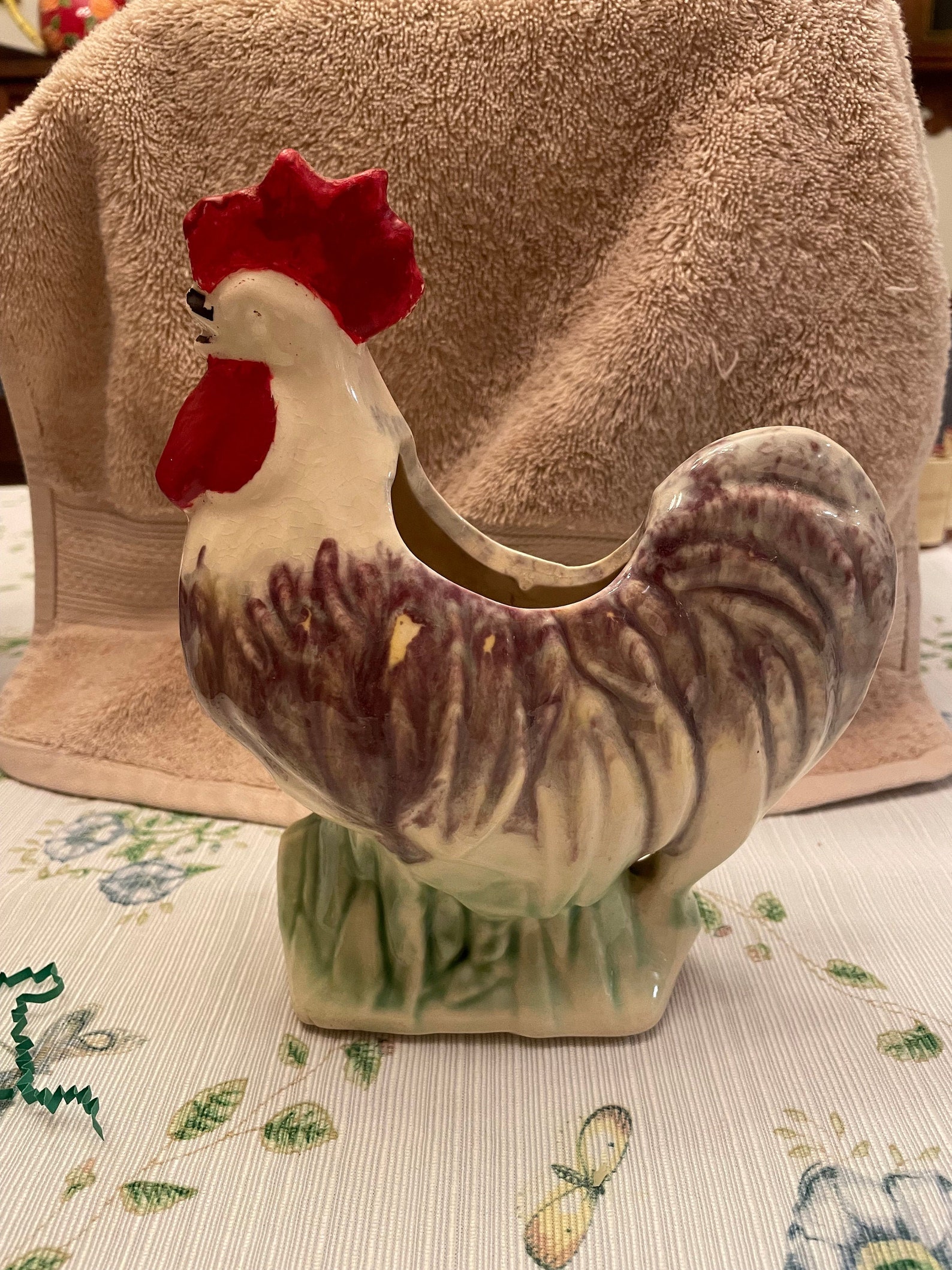 McCoy Rooster planter Etsy