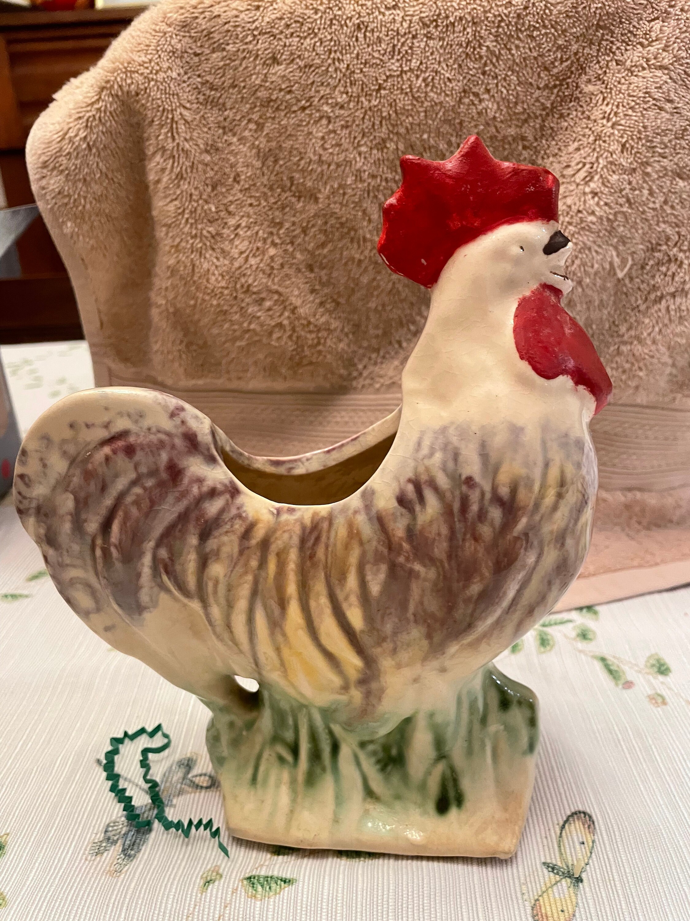 McCoy Rooster planter Etsy