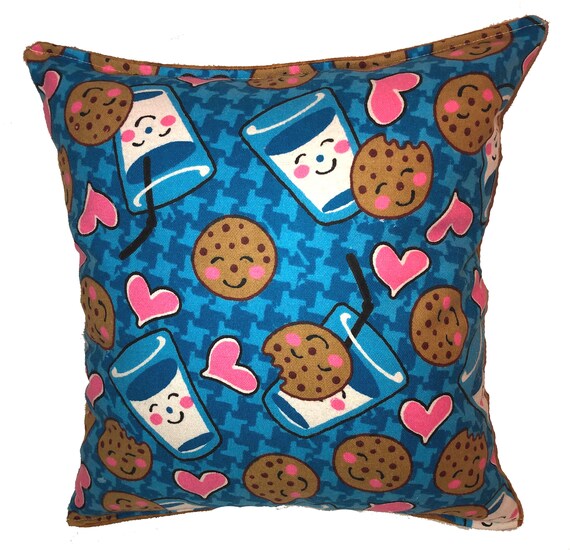 Cookies Milk Pillow Chocolate Chip Cookie Pillow Handmade In Etsy