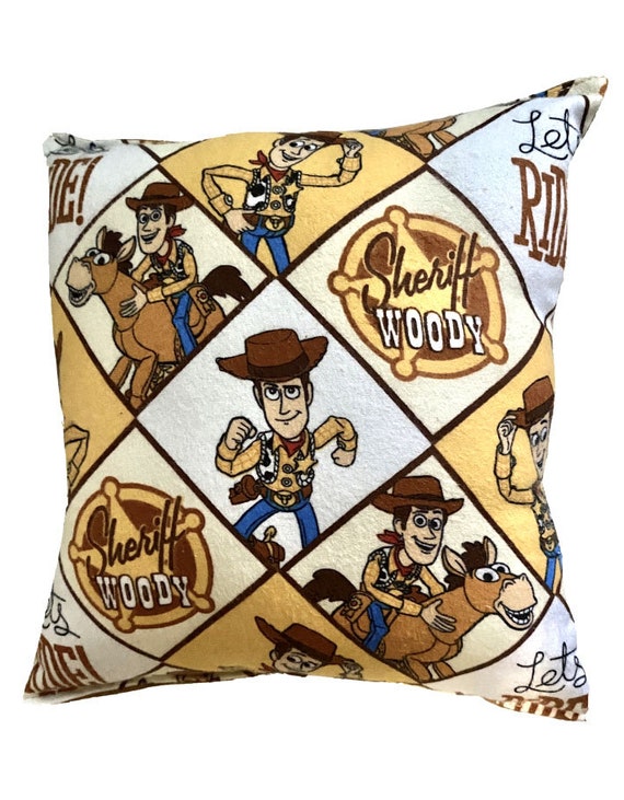 Woody Pillow Disney's Toy Story 4 Pillow HANDMADE in USA Etsy