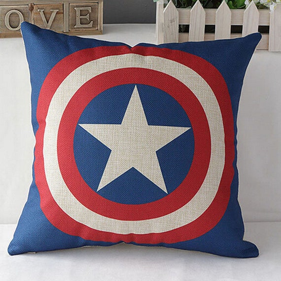Captain America Shield Symbol dc comics pillow captain america