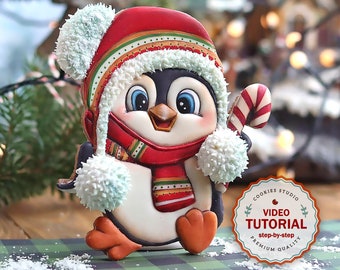 Cookie class - Penguin Bobo. Step-by-step video tutorial