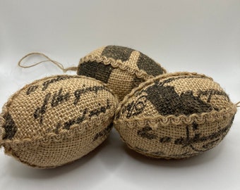 Burlap eggs