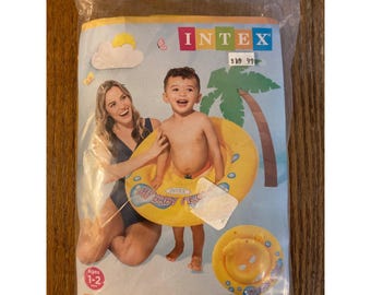 Bouée Intex My Baby Float jaune pour piscine 1-2 ans 59574 NEUF