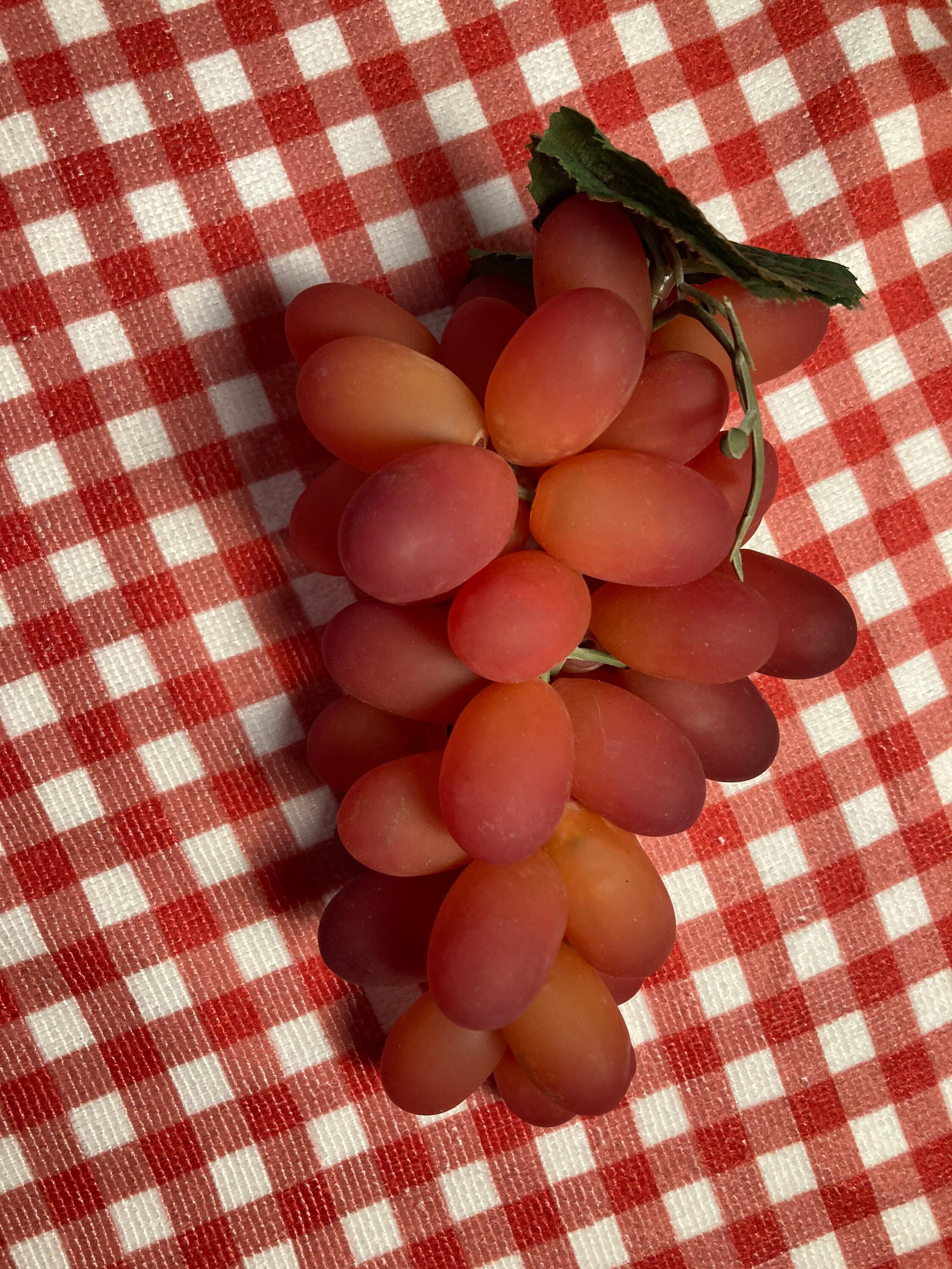Fake red grapes Etsy