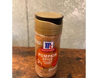 McCormick Pumpkin Spice Finishing Sugar Limited Edition Seasonal 3.66 oz Bottle