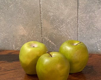 Three fake apples