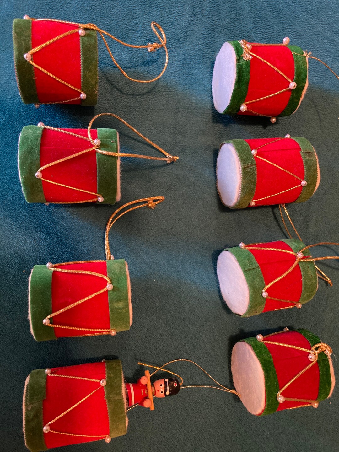 Vintage Drum Christmas Ornaments Etsy