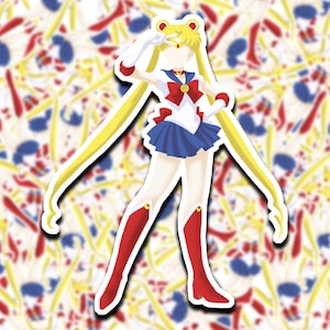 Sailor Moon Figur Sticker // WASSERFEST // Anime Fan