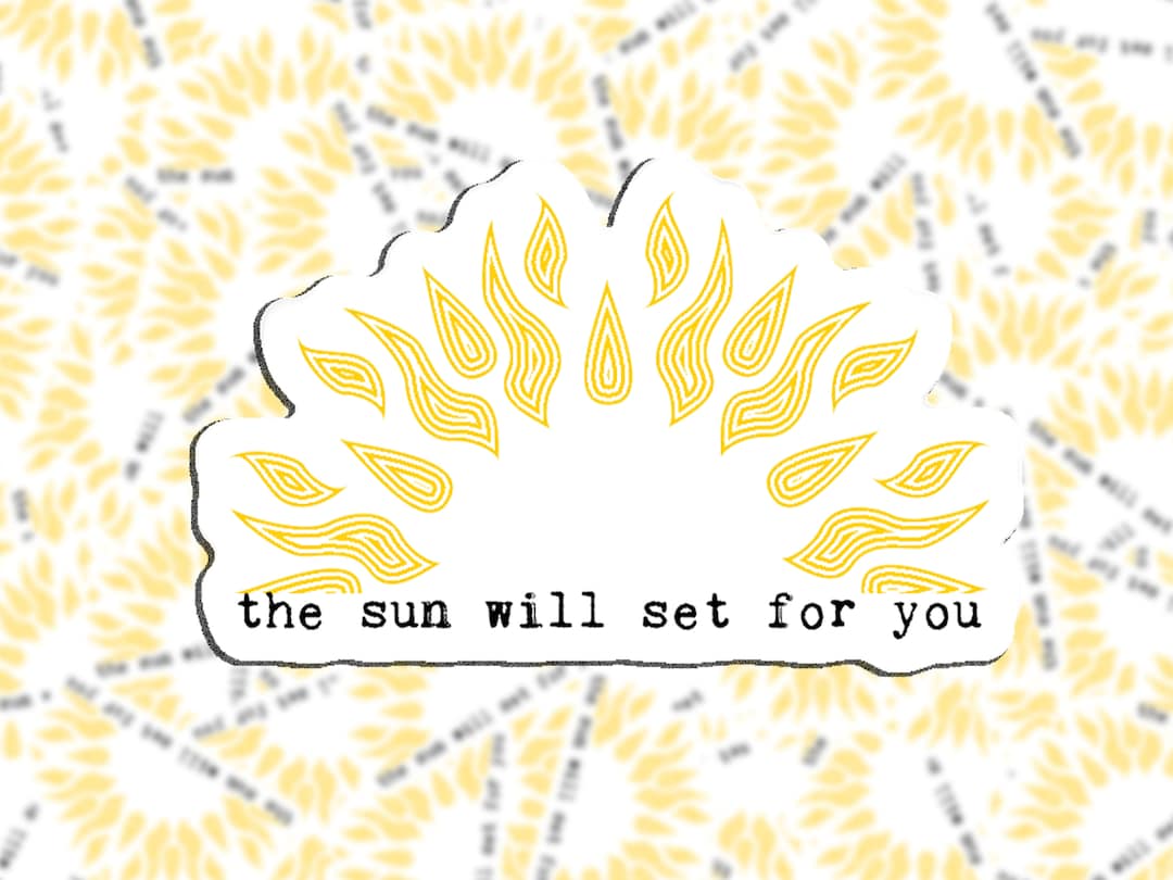 The Sun Will Set for You Sticker // WATERPROOF // Linkin Park Quote Etsy