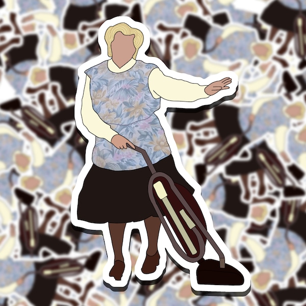 Mrs Doubtfire Dancing Stickers // Robin Williams Tribute// WATERPROOF