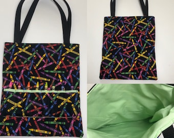 Kids travel art tote