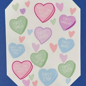 Feuille d'autocollants Les étapes clés de Baby's First