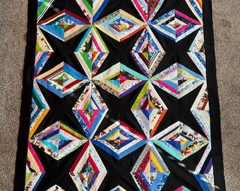 UNFINISHED Scrappy String Quilt top