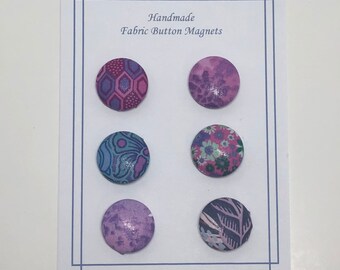 Fabric Button refrigerator and whiteboard Magnets