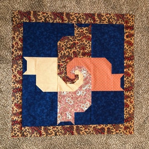 Unfertiger Quiltblock 26&quot; quadratisch