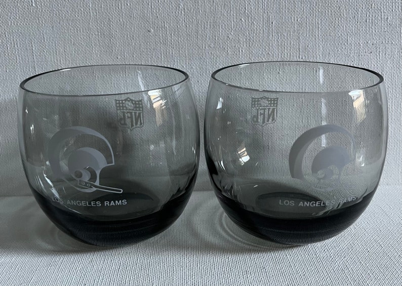 Vintage Los Angeles Rams NFL Football Drinking Glasses Roly Etsy